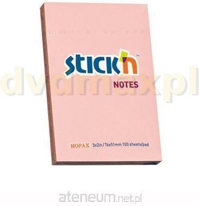 Stickn Notes samoprzylepny różowy pastelowy 76x51 mm