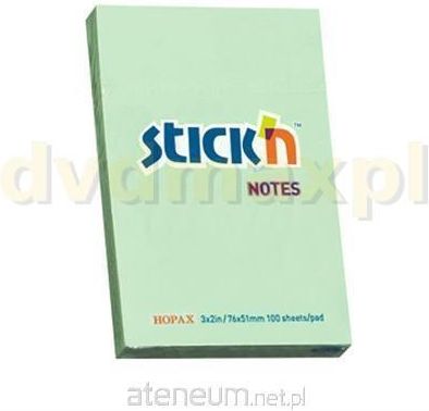 Stickn Notes samoprzylepny zielony pastelowy 76x51 mm