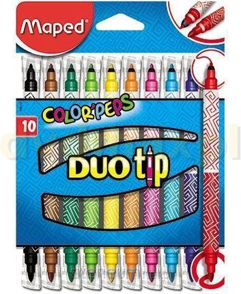 Maped Flamastry Colorpeps Duo Tip 10 kolorów