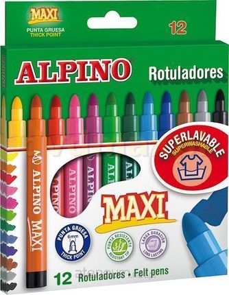 ALPINO Flamastry Maxi 12 kolorów