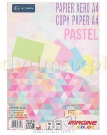 Interdruk Papier ksero A4/100 5 kolorów Pastel x 20K