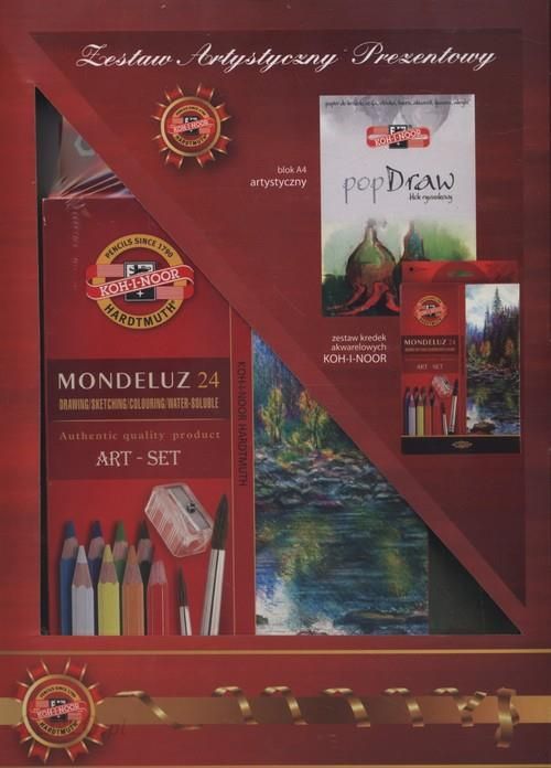 24　Mondeluz　artystyczny　akwarelowe　kolory　prezentowy　i　blok　opinie　PopDraw　kredki　Koh-I-Noor　i　Zestaw　Ceny