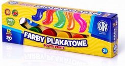 Zdjęcie Astra Farby Plakatowe 12 Kolorów 20Ml - Mikstat