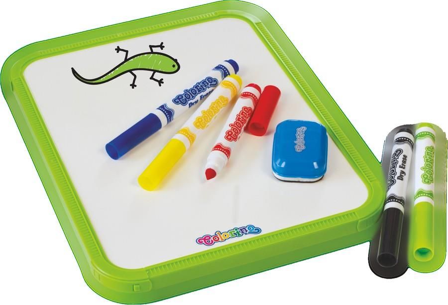 Zdjęcie Patio Dystrybucja Colorino Tablica suchościeralna z markerami i gąbką - Skępe