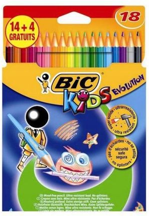 Bic Kredki ołówkowe Bic Kids Evolution 18 kolorów