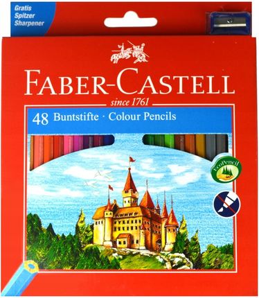 Faber Castell Kredki Ołówkowe Faber Castell 48 Kolorów Z Temperówką