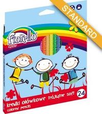 Zdjęcie Kw Trade Kredki ołówkowe trójkątne FIORELLO 24 kolory - Czchów