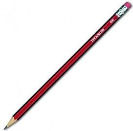 Ołówek techniczny Titanum z gumką 4H