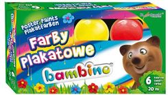 FARBY PLAKATOWE BAMBINO 6 KOLORÓW STD 01598