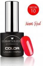 Cosmetics Zone Lakier Hybrydowy 10 Neon Red7ml
