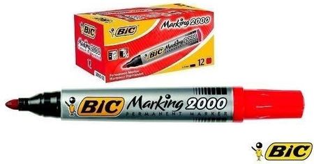 BIC Marker Permanentny Eco 2000 Czerwony (12szt) 