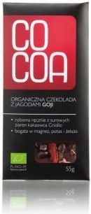 Cocoa Czekolada Surowa Z Jagodami Goji Bio 50 G