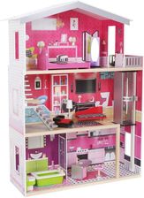 Ecotoys Drewniany Domek Dla Lalek Barbie Malibu (4118) - Domki dla lalek