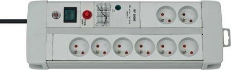 Brennenstuhl Listwa przeciwprzepięciowa Premium Line DUO 30kA 8x230V jasnoszara  3m H05VV-F 3G1,5 (1256554828)