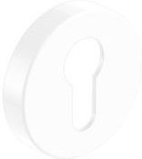 Metal-Bud Szyld dolny rozeta do klamek okrągłych na wkładkę patentową kolor biały NNYMBI