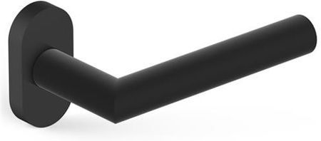 Metal-Bud Czarne klamki L-FORM Nova do drzwi profilowych aluminium PVC PCV NOVOWMCZ