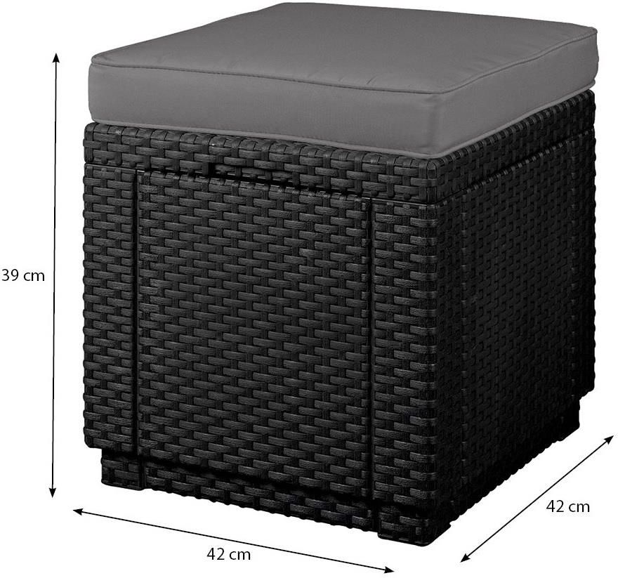  Curver Pufa Cube With Cushion Grafit 213785 parametry - zdjęcie 7