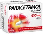 PARACETAMOL 500 mg 50 tabletek BIOFARM bóle, gorączka