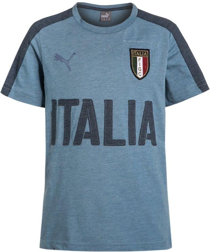 Puma FIGC ITALIA AZZURRI Tshirt z nadrukiem blue heaven/dark denim - Ceny i  opinie - Ceneo.pl