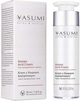 Krem Yasumi Azelaic Acid Cream Specjalistyczny z Kwasem Azelainowym O Działaniu Złuszczającym Oczyszczającym i Biostymulującym na dzień i noc 50ml