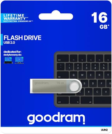 GOODRAM 8GB UUN2 SILVER USB 2.0 (UUN2-0080S0R11)