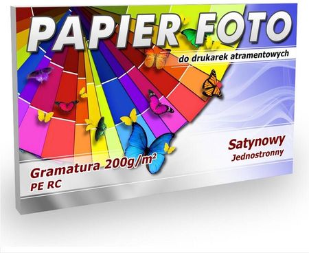 PapierDoZdjęć Papier Foto 10x15cm 200g/m2 100ark Satynowy PE RC (PF200SATPE10)