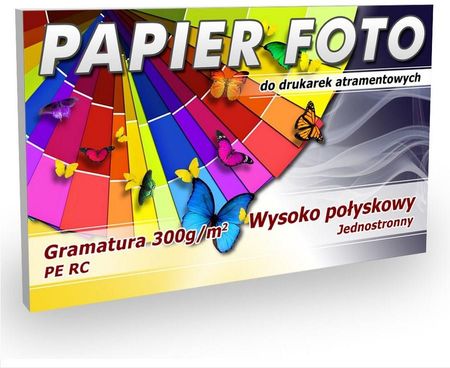 PapierDoZdjęć Papier Foto A4 300g/m2 50ark Wysoko Połyskowy PE RC (PF300WPPEA4)