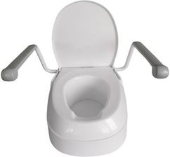 Mobilex Nasadka toaletowa z klapą regulowana z podłokietnikami