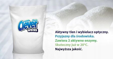 Clever Śnieżek 15kg proszek do prania białych tkanin - zdjęcie 2