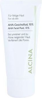 Krem Alcina For Oily Skin Fluid z Kwasami Aha 10 % Refines The Pores na dzień i noc 50ml