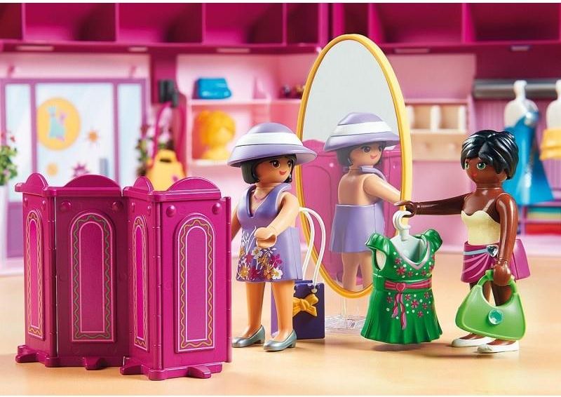 Playmobil 9405 – Shopping Girls, Set Con 3 Figure E Accessori Per Lo Shopping