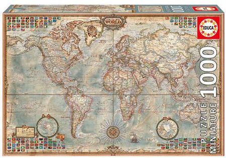 Educa 1000el. Polityczna mapa świata (16764)