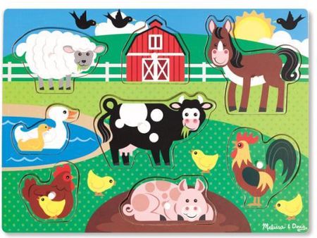 Melissa & Doug Puzzle Drewniane Farm Animals 19050
