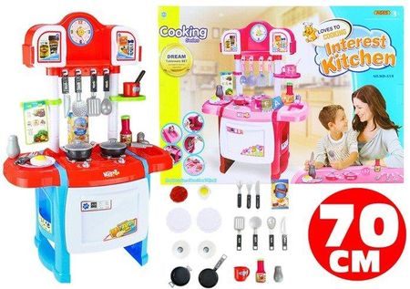 Lean Toys Duża Kuchnia Interrest z Zegarem + Akcesoria (WD-B19)