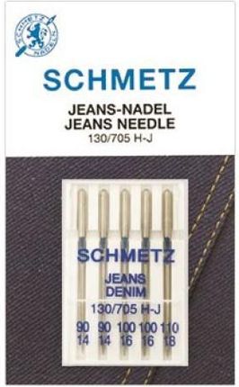 Schmetz Igły do jeansu denimu  5 szt. 2x90, 2x100, 2x110