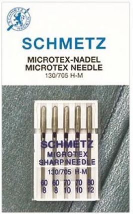 Schmetz Igły do jedwabiu i mikrofazy  5 szt. 2x60, 2x70, 1x80