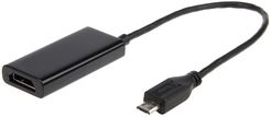 Gembird Adapter MHL(M)->HDMI(F)+ USB Micro(BF)(11 PIN) 16cm - zdjęcie 1