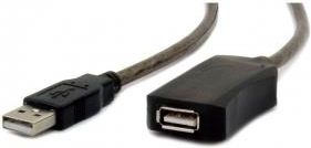 Gembird Przedłużacz USB 2.0 typu AM-AF 5m aktywny czarny