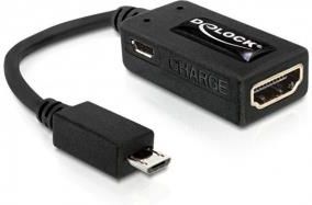 Delock Adapter MHL(M)->HDMI(F)+USB Micro(BF)
