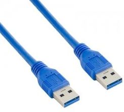 4world Kabel USB 3.0 AM-AM 1,0m niebieski