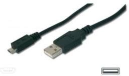 ASSMANN Kabel połączeniowy USB 2.0 HighSpeed Typ USB A/micro USB B M/M czarny 1m USB B M/M czarny 1m