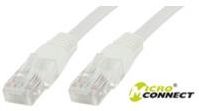 MicroConnect U/UTP CAT5e 0.5M White PVC (B-UTP5005W)