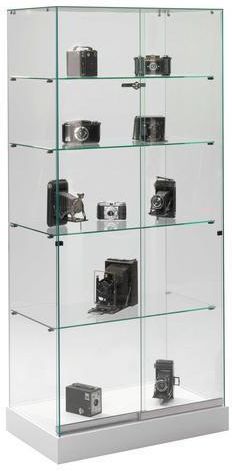 Manutan Szklane Witryny 180x80x47cm Gablota 1800x800x470mm Podst