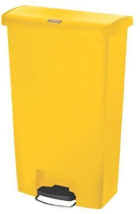 Manutan Pedałowe kosze na śmieci Plastikowy kosz pedałowy Premium 68 l pedał przedni żółty (1072022)