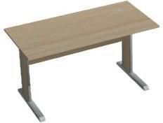 Manutan Stoły biurowe Stół biurowy Ergo line 140x70x75cm wersja prosta kolor legno jasne (1166302)