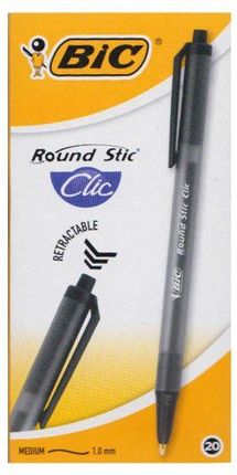 Bic Długopis Automatyczny Round Stick Clic Czarny