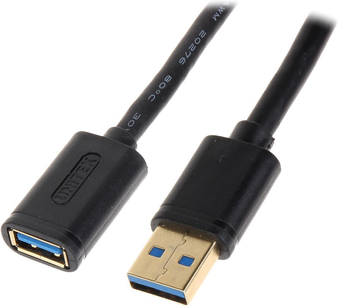 Unitek Przedłużacz USB 3.0 AM-AF 2m (Y-C459BBK) - Opinie i ceny na Ceneo.pl