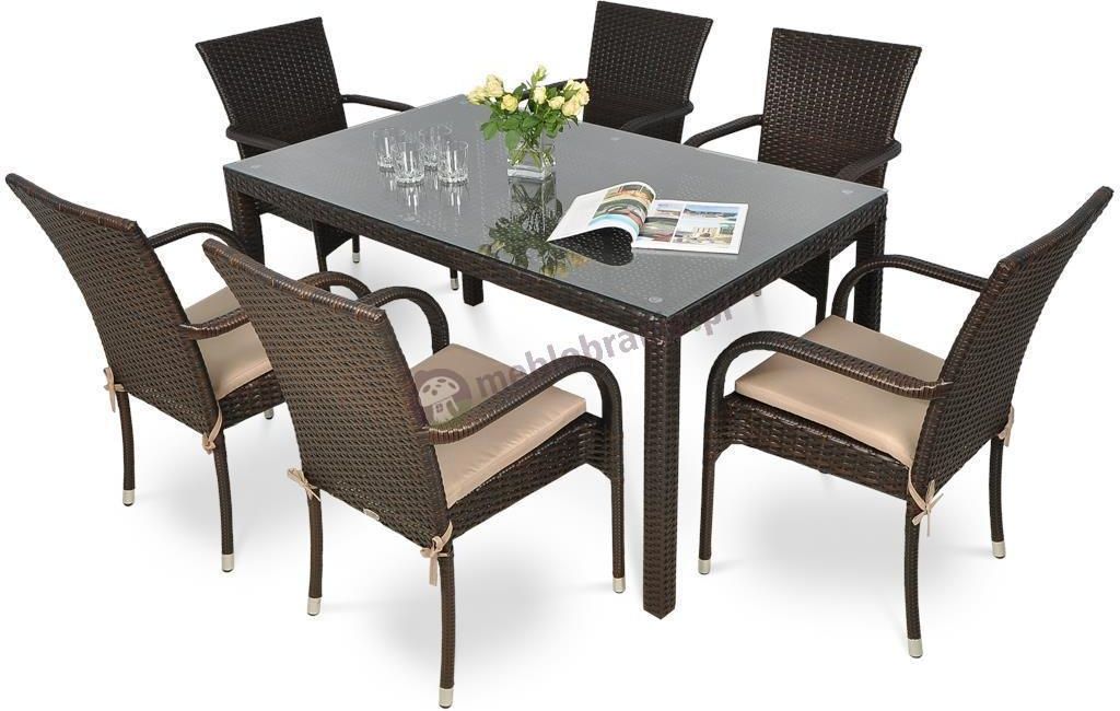 Zestaw mebli ogrodowych Focusgarden Technorattan Rimini ...