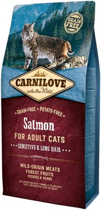 Carnilove Cat Salmon Sensitive & Long Hair 6kg