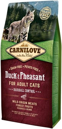 Carnilove Cat Duck & Pheasant Hairball Control 6kg